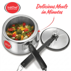IndiChef Aluminium Contura Pressure Cooker | Induction Friendly