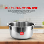 IndiChef Tri-Ply Steel Tope/Bhagona | Induction Friendly