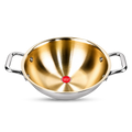IndiChef Tri-ply Brass Kadahi | Induction Friendly