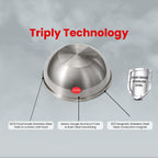 IndiChef Tri-Ply Steel Tasla | Induction Friendly