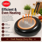 IndiChef Hard Anodised Frypan with Lid | Induction Friendly
