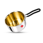 IndiChef Tri-ply Brass Saucepan | Induction Friendly