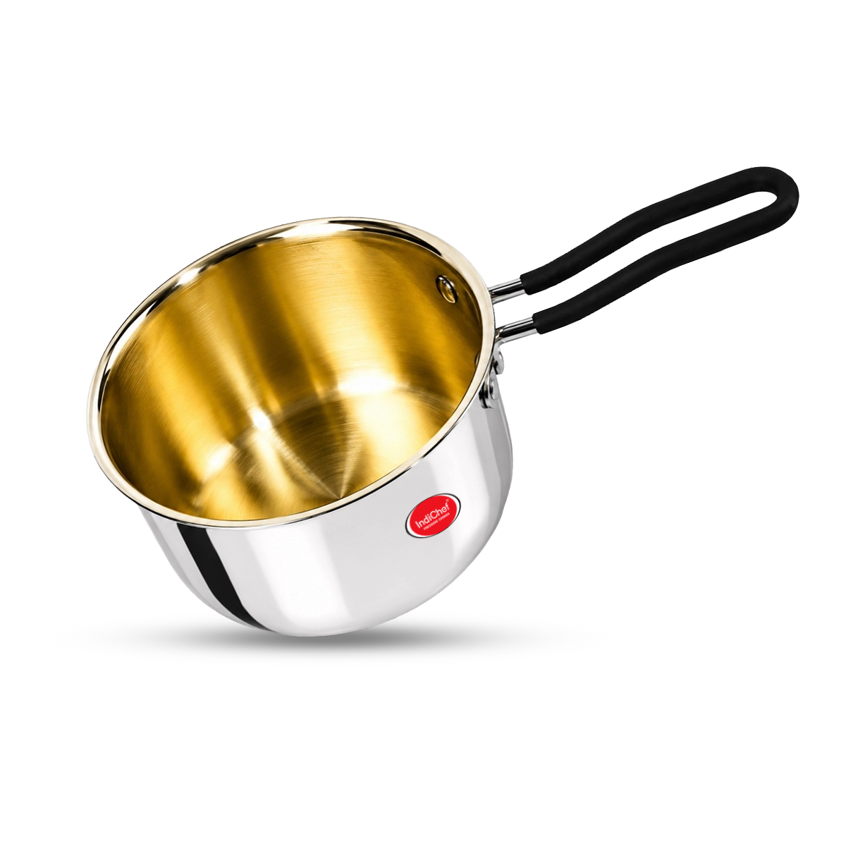 IndiChef Tri-ply Brass Saucepan | Induction Friendly