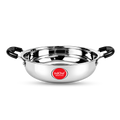 IndiChef Stainless Steel Kadahi with Lid | Induction Friendly