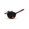 IndiChef Cast Iron Sauce Pan with Cover | Induction Friendly