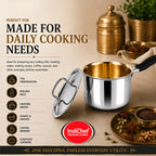IndiChef Tri-ply Brass Saucepan | Induction Friendly