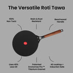 IndiChef Cast Iron Roti Tawa | Induction Friendly