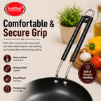 IndiChef Hard Anodised Frypan with Lid | Induction Friendly