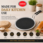 IndiChef Tri-ply Honeycomb Roti Tawa | Induction Friendly