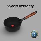 IndiChef Cast Iron Sauce Pan with Cover | Induction Friendly