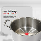 IndiChef Tri-Ply Steel Casserole | Induction Friendly