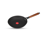 IndiChef Cast Iron Frying Pan with glass lid | Induction Friendly