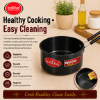 IndiChef Hard Anodised Saucepan with Lid | Induction Friendly