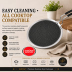 IndiChef Tri-ply Honeycomb Roti Tawa | Induction Friendly
