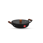 IndiChef Cast Iron Shallow Casserole with Cover | Induction Friendly