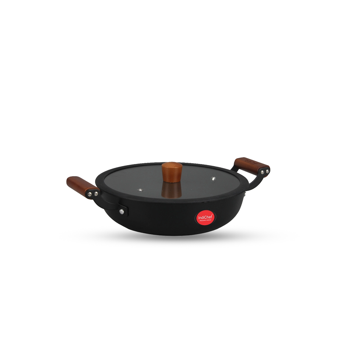 IndiChef Cast Iron Shallow Casserole with Cover | Induction Friendly