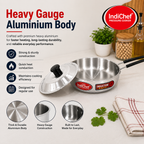 IndiChef Aluminium Frypan with Lid | Induction Friendly