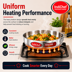 IndiChef Aluminium Frypan with Lid | Induction Friendly