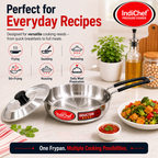 IndiChef Aluminium Frypan with Lid | Induction Friendly