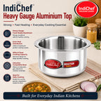 IndiChef Aluminium Tope/Bhagona | Induction Friendly
