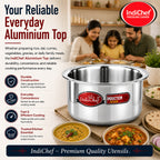 IndiChef Aluminium Tope/Bhagona | Induction Friendly