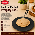 IndiChef Hard Anodised Roti Tawa | Induction Friendly