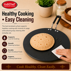 IndiChef Hard Anodised Roti Tawa | Induction Friendly