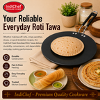 IndiChef Hard Anodised Roti Tawa | Induction Friendly