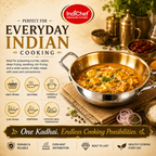 IndiChef Tri-ply Brass Kadahi | Induction Friendly