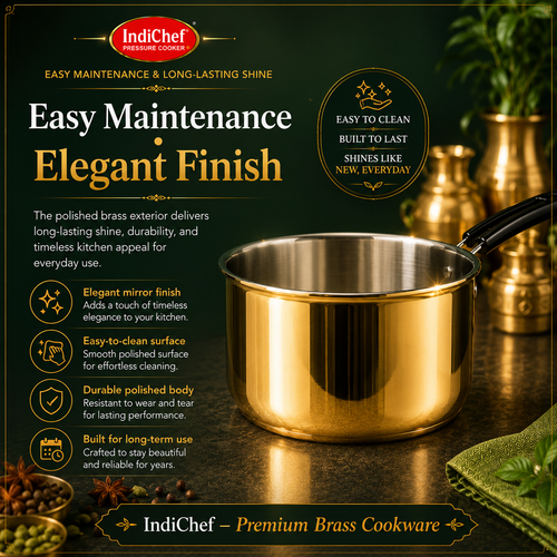 IndiChef Brass Saucepan