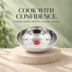 IndiChef Tri-Ply Steel Tasla | Induction Friendly
