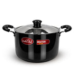 IndiChef Hard Anodised casserole with Lid | Induction Friendly