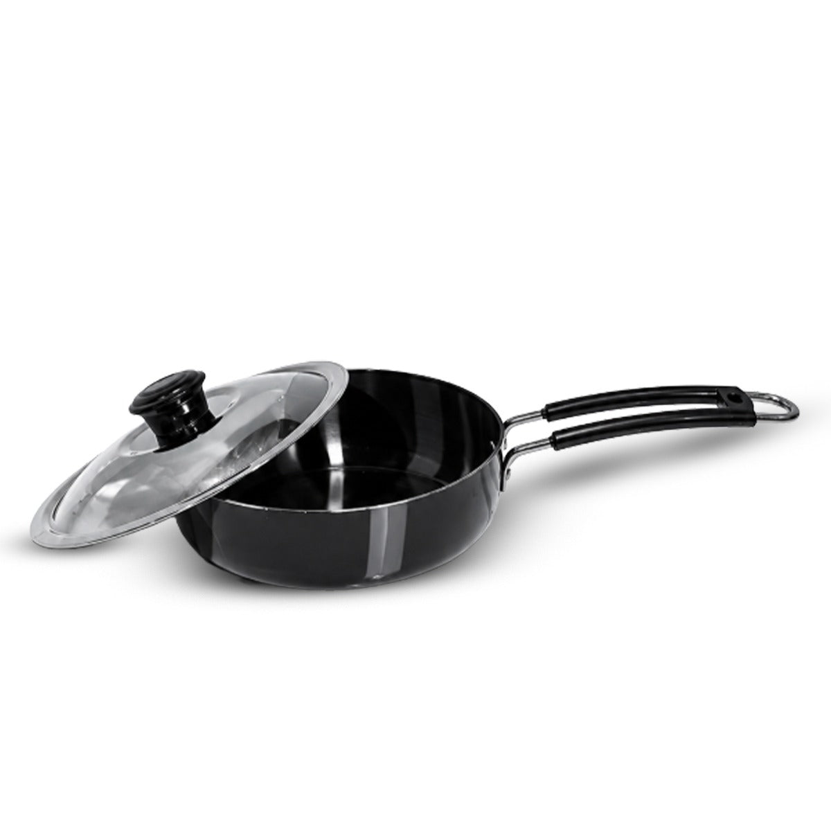 IndiChef Hard Anodised Frypan with Lid | Induction Friendly