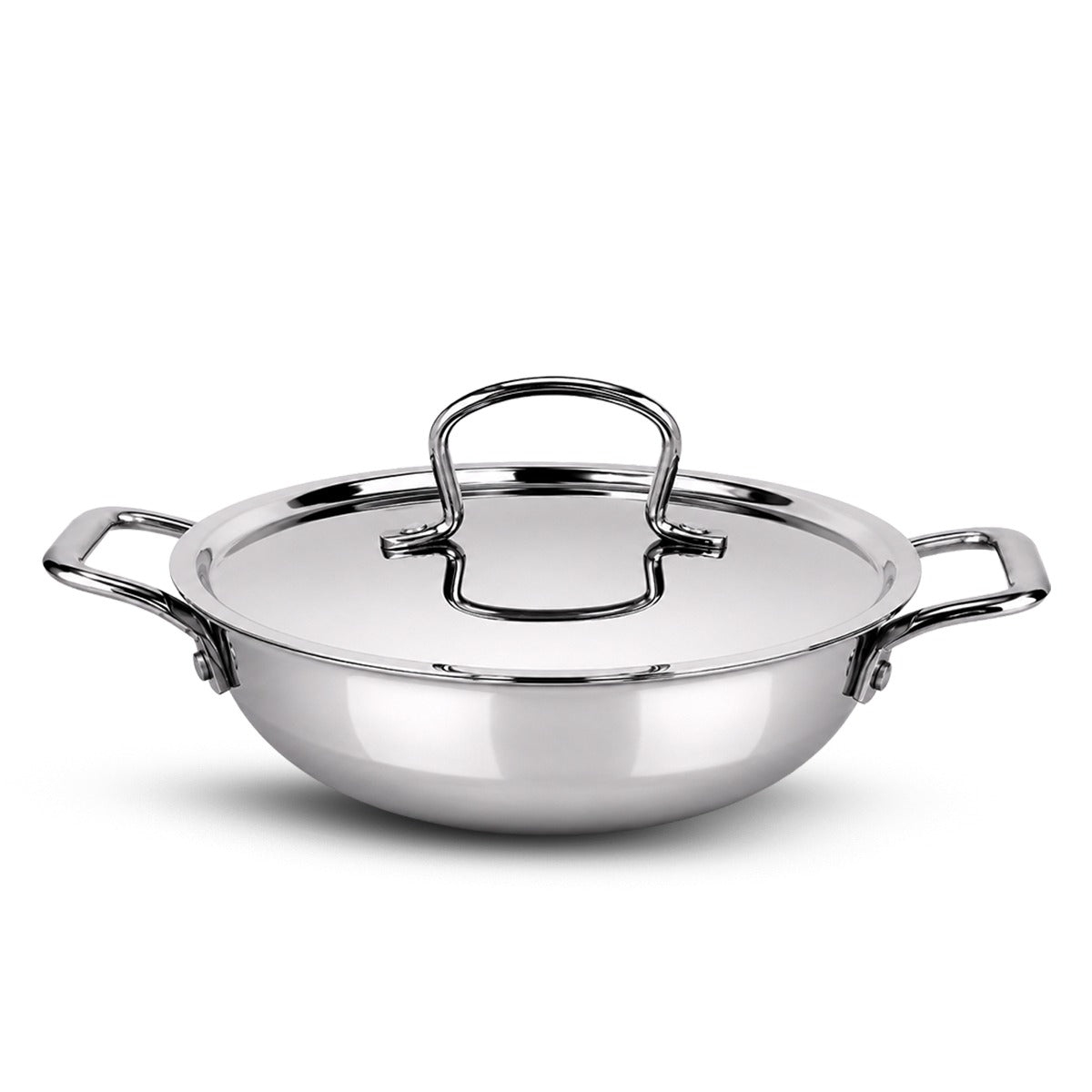 IndiChef Tri-ply Brass Kadahi | Induction Friendly