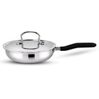 IndiChef Tri-ply Brass Frypan | Induction Friendly