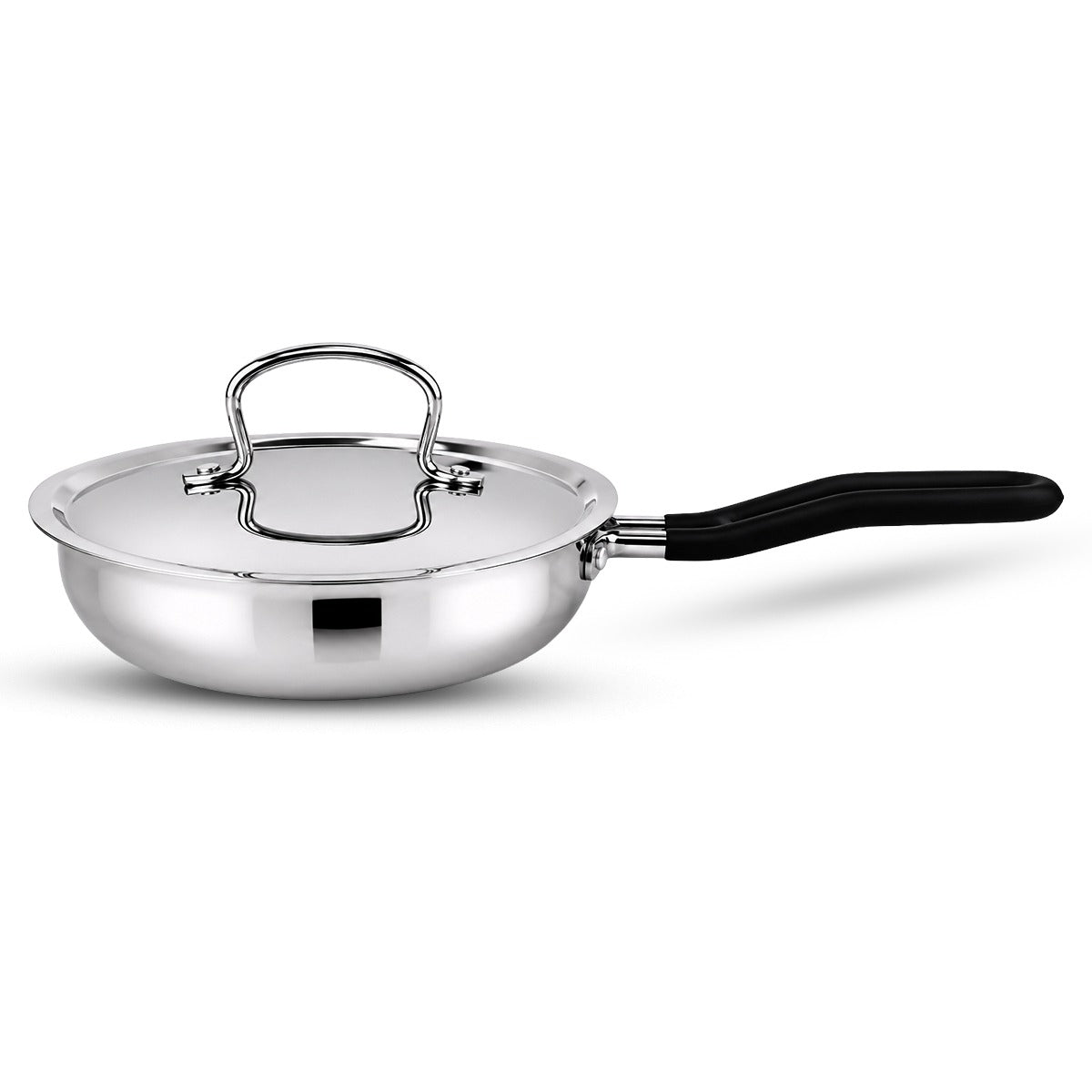 IndiChef Tri-ply Brass Frypan | Induction Friendly