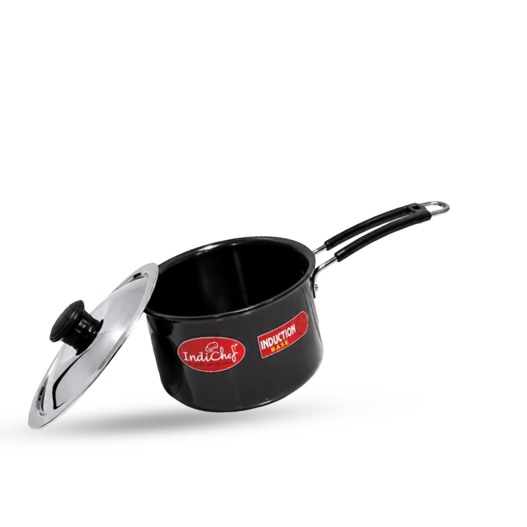 IndiChef Hard Anodised Saucepan with Lid | Induction Friendly