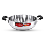 IndiChef Aluminium Kadhai with Lid | Induction Friendly