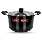 IndiChef Hard Anodised casserole with Lid | Induction Friendly