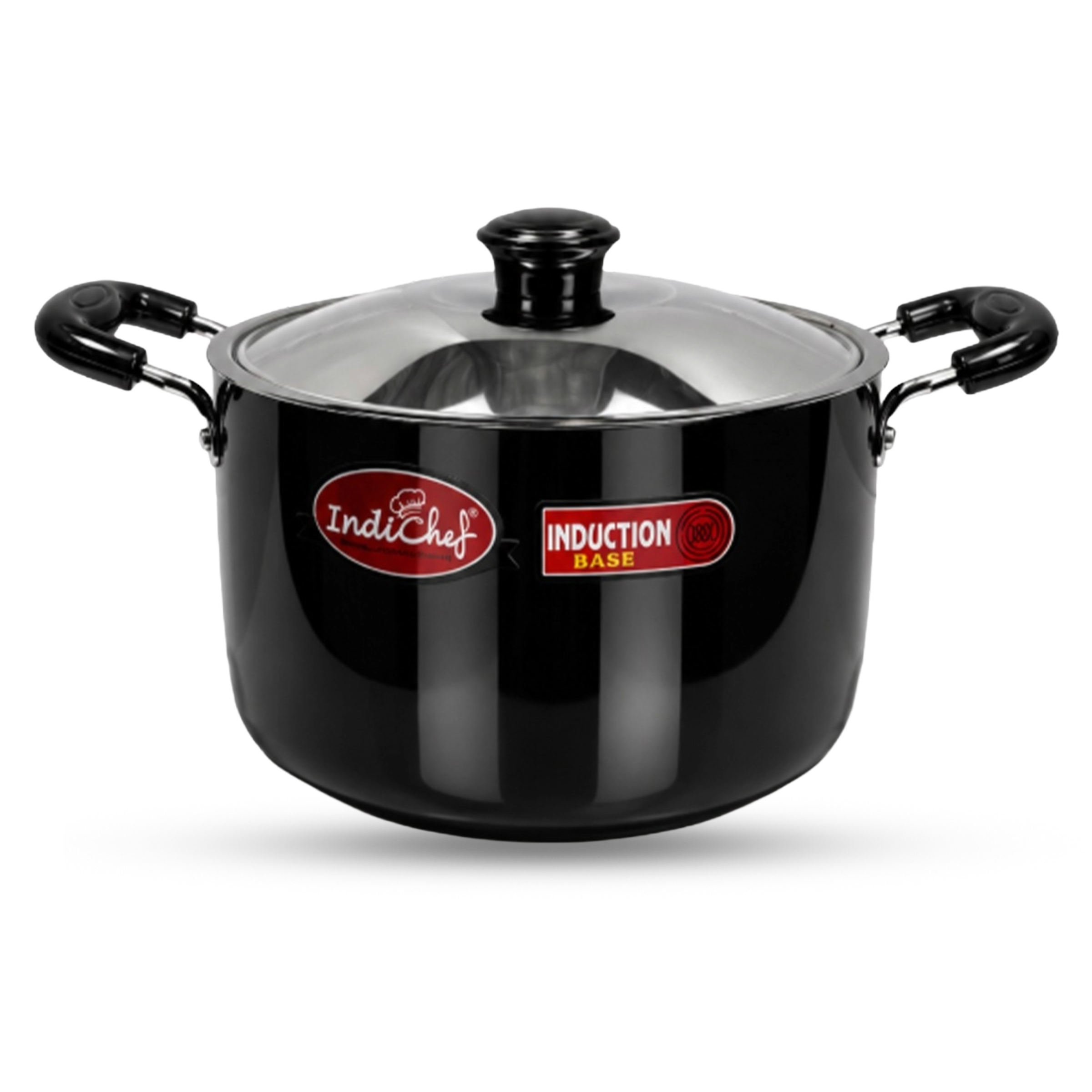 IndiChef Hard Anodised casserole with Lid | Induction Friendly