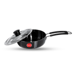 IndiChef Hard Anodised Frypan with Lid | Induction Friendly