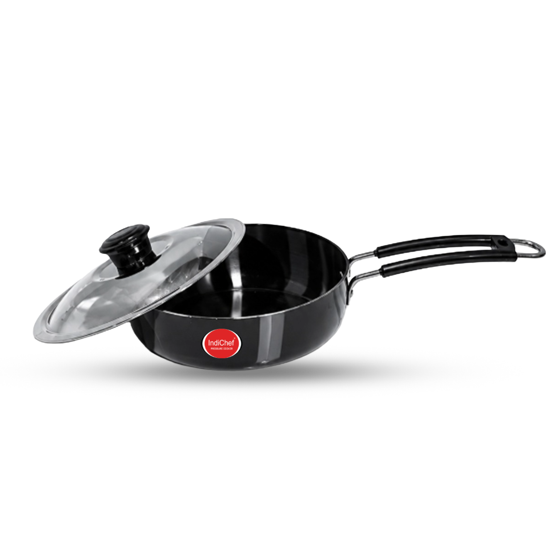 IndiChef Hard Anodised Frypan with Lid | Induction Friendly