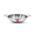 IndiChef Tri-Ply Steel Kadahi/Kadhai | Induction Friendly