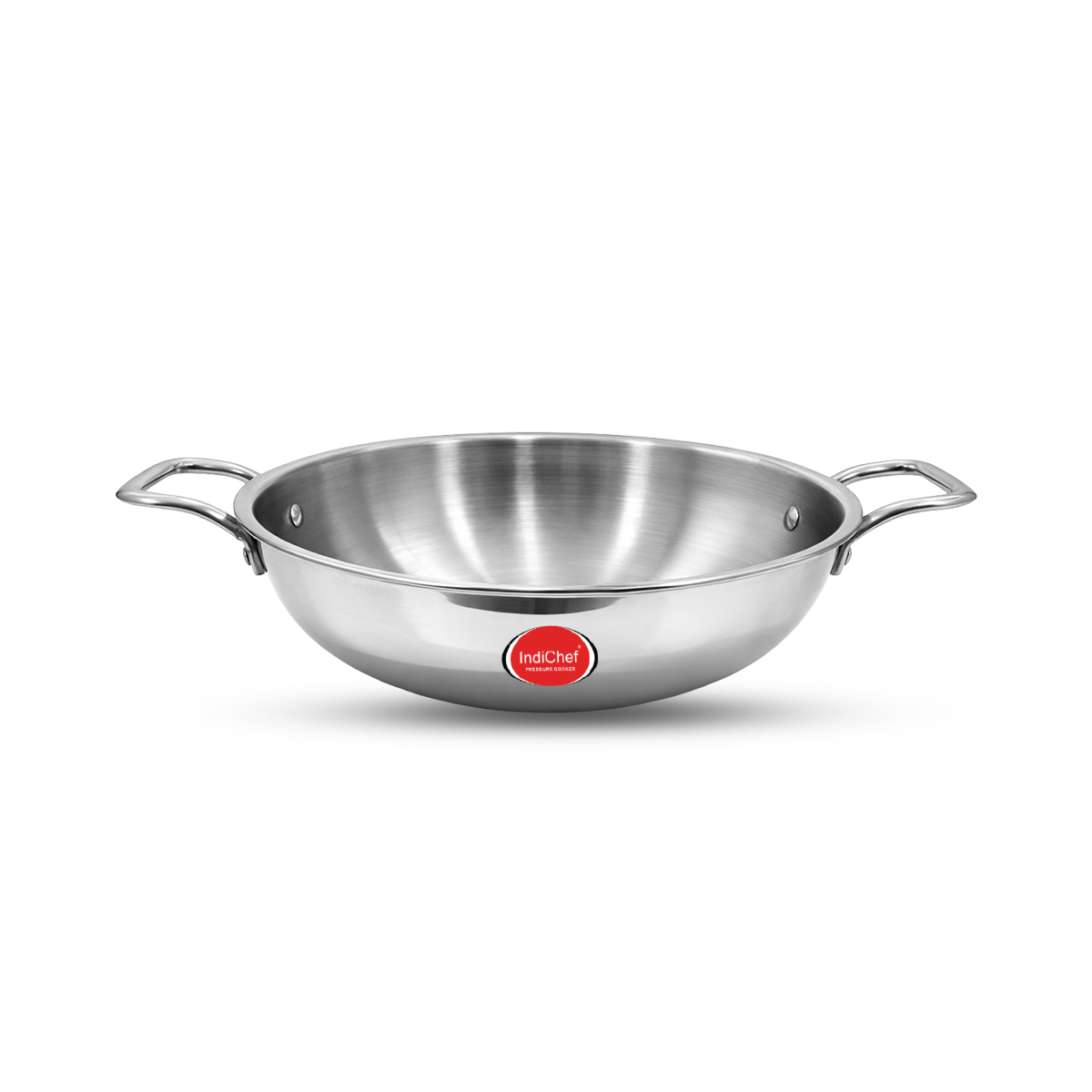 IndiChef Tri-Ply Steel Kadahi/Kadhai | Induction Friendly