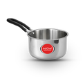 Indichef Triply Steel Saucepan with Lid | Induction Friendly