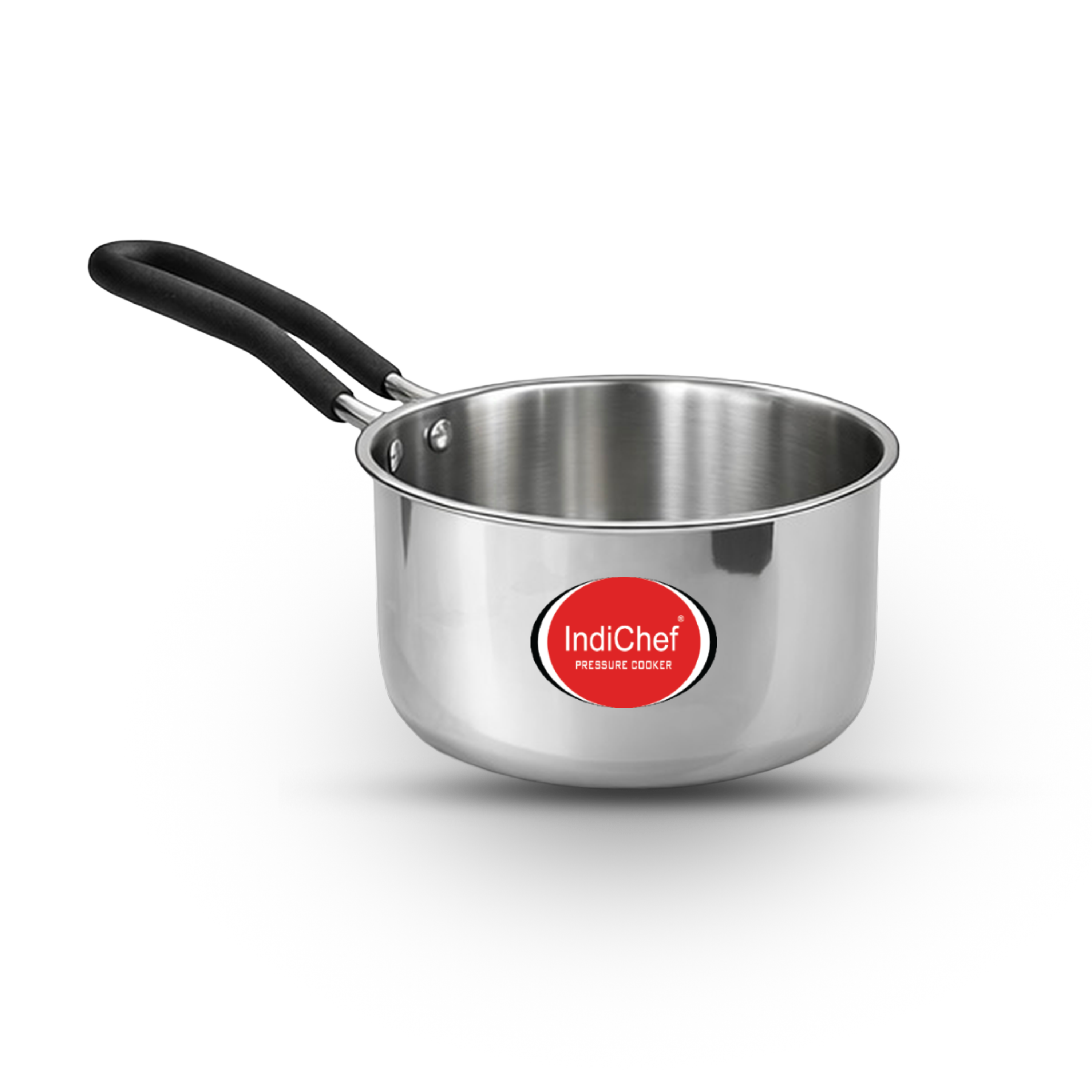 Indichef Triply Steel Saucepan with Lid | Induction Friendly
